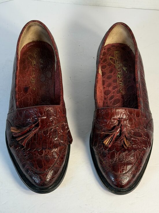 Men\'s Brown Tassel size 9D Loafers main image 11